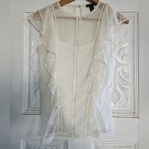 Halogen Women's Ivory Lace Blouse